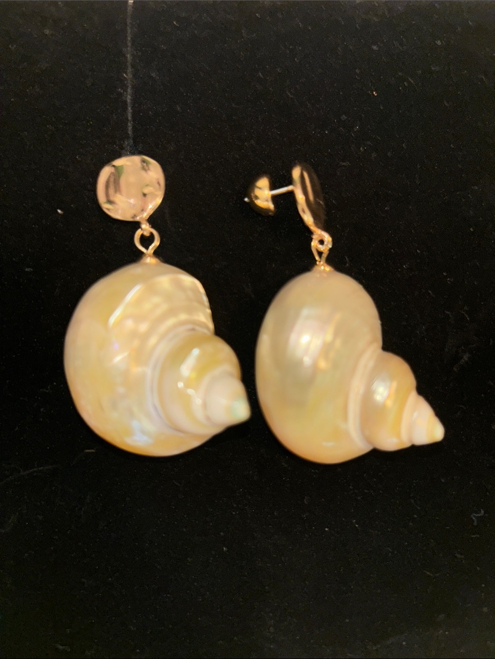 Pearl Drop Earrings - Iridescent White